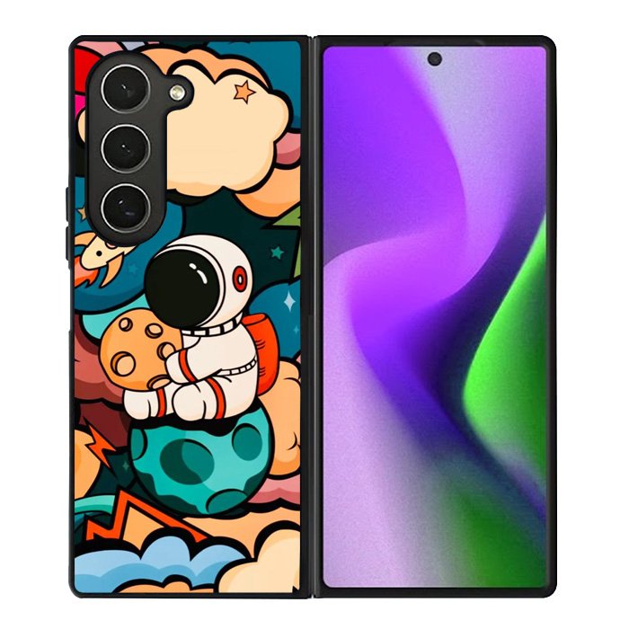 Cute Astronaut Hug The Planet Samsung Galaxy Z Fold 6 5G 2024 Case OV8810