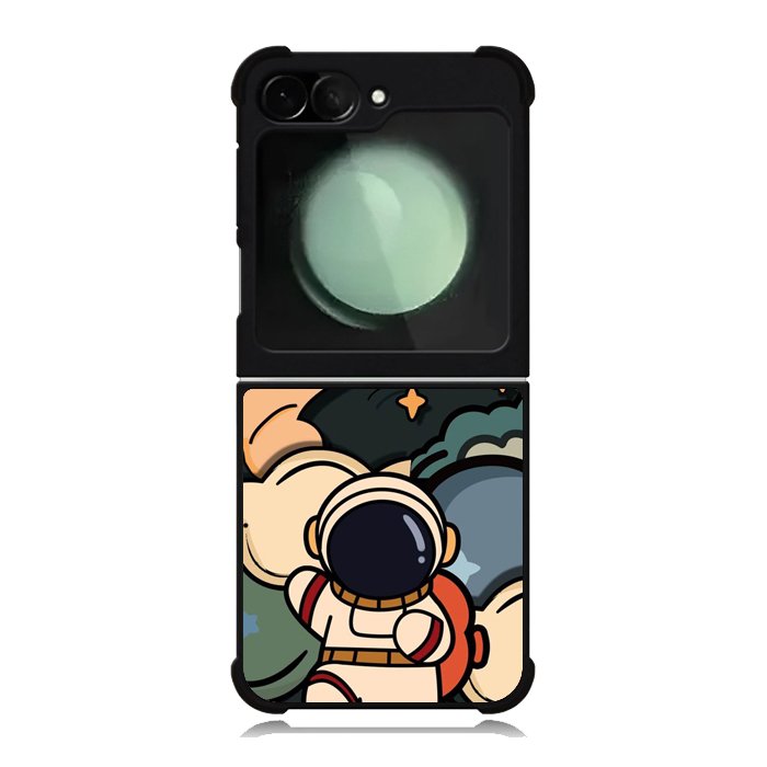 Cute Astronaut Run in Space Samsung Galaxy Z Flip 6 5G 2024 Case OV8811