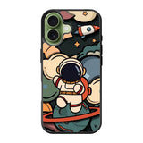 Cute Astronaut Run in Space iPhone 17 Case QC8811