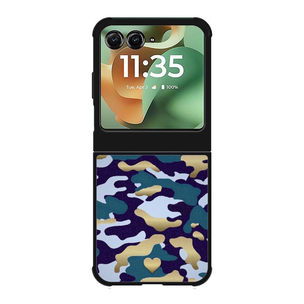 New Camo Heart Motorola Moto RAZR 2025 Case OV8818