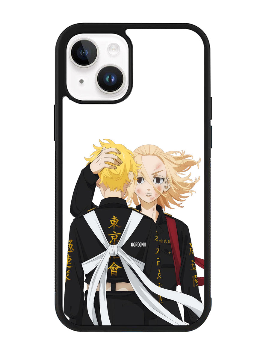 Takemichi Hanagaki and Sano Manjiro iPhone 14 Case QC8838
