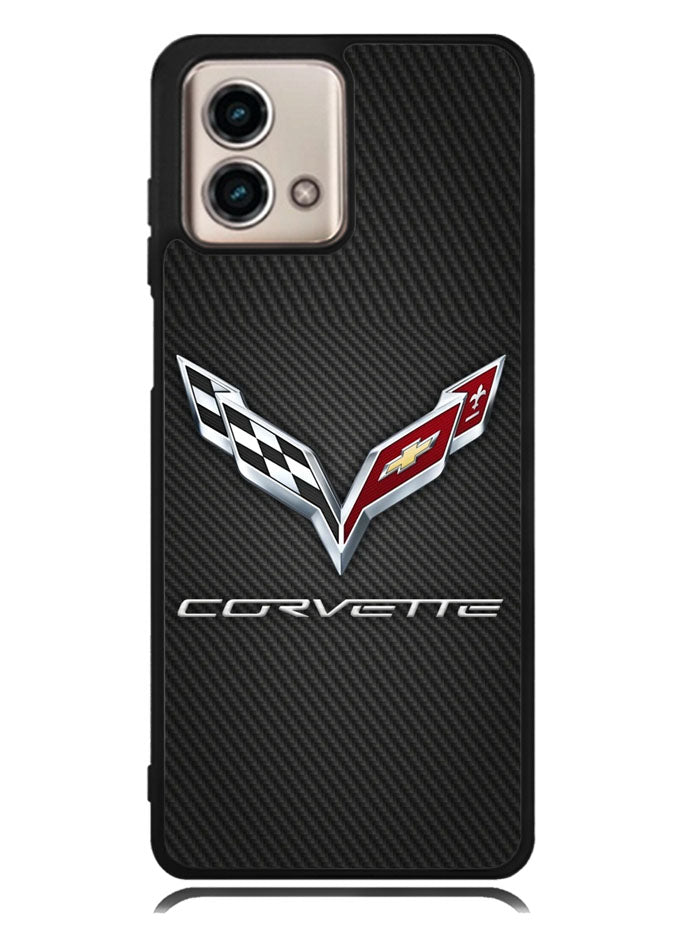 Corvette Logo Carbon 2nd Motorola Moto G Stylus 5G 2023 Case