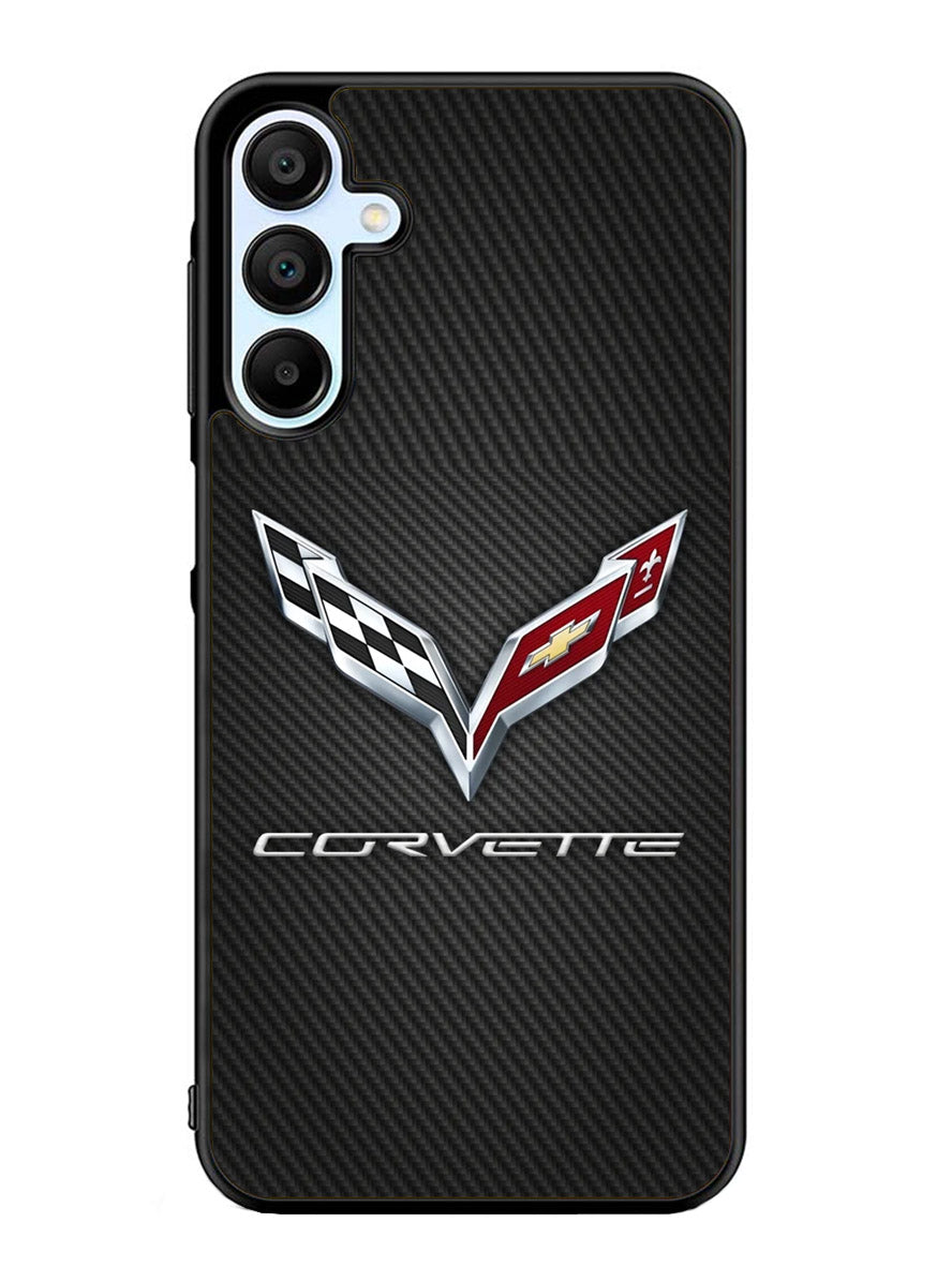 Corvette Logo Carbon 2nd Samsung Galaxy A25 5G Case