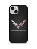 Corvette Logo Carbon 2nd iPhone 15 Plus Case
