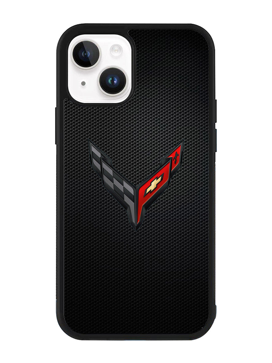C8 Carbon Logo iPhone 14 Plus Case QC8842