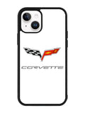 Corvette Logo White Background iPhone 14 Plus Case QC8847