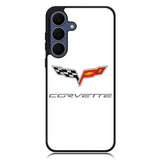 Corvette Logo White Background Samsung Galaxy S25 FE Case OV8847