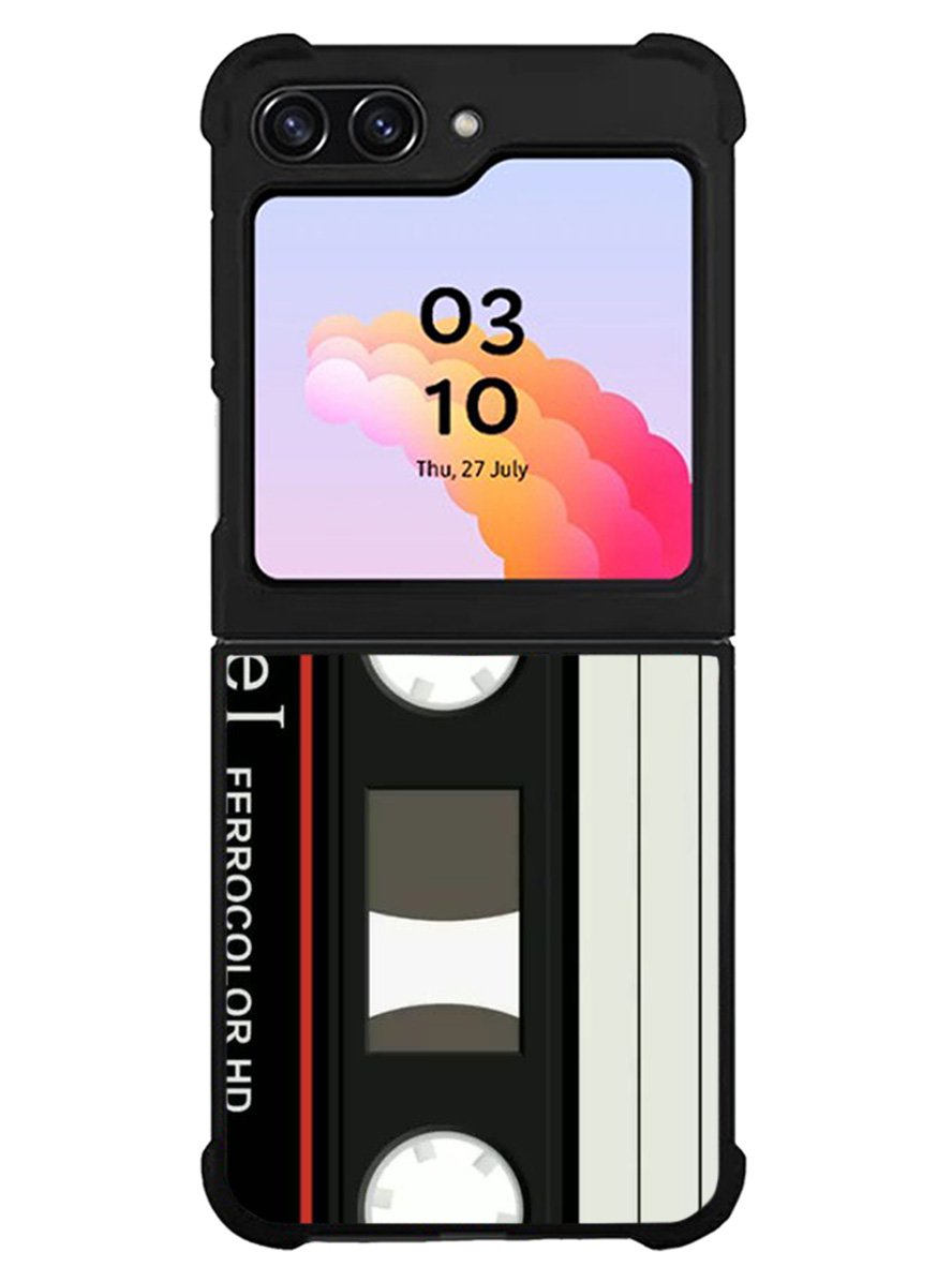 Retro Cassette Tape AGFA FeI Samsung Galaxy Z Flip 5 5G 2023 Case OV8856