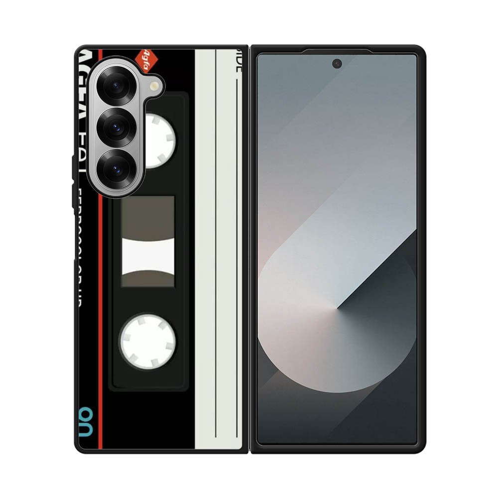 Retro Cassette Tape AGFA FeI Samsung Galaxy Z Fold 7 5G Case QC8856
