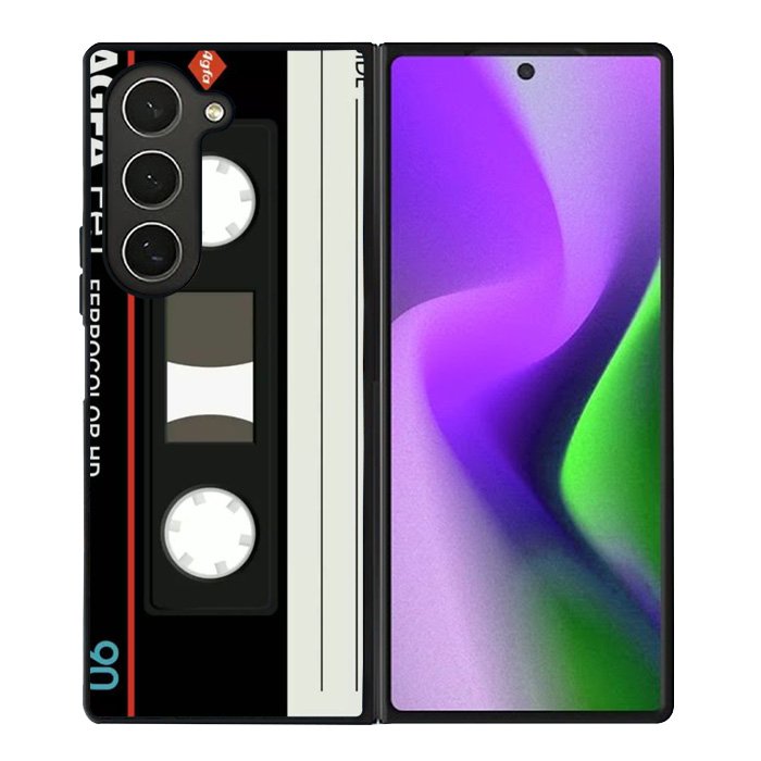 Retro Cassette Tape AGFA FeI Samsung Galaxy Z Fold 6 5G 2024 Case OV8856