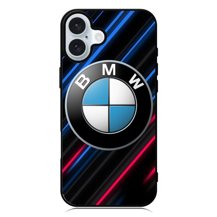 BMW Logo Red Blue Line iPhone 16 Case QC11174