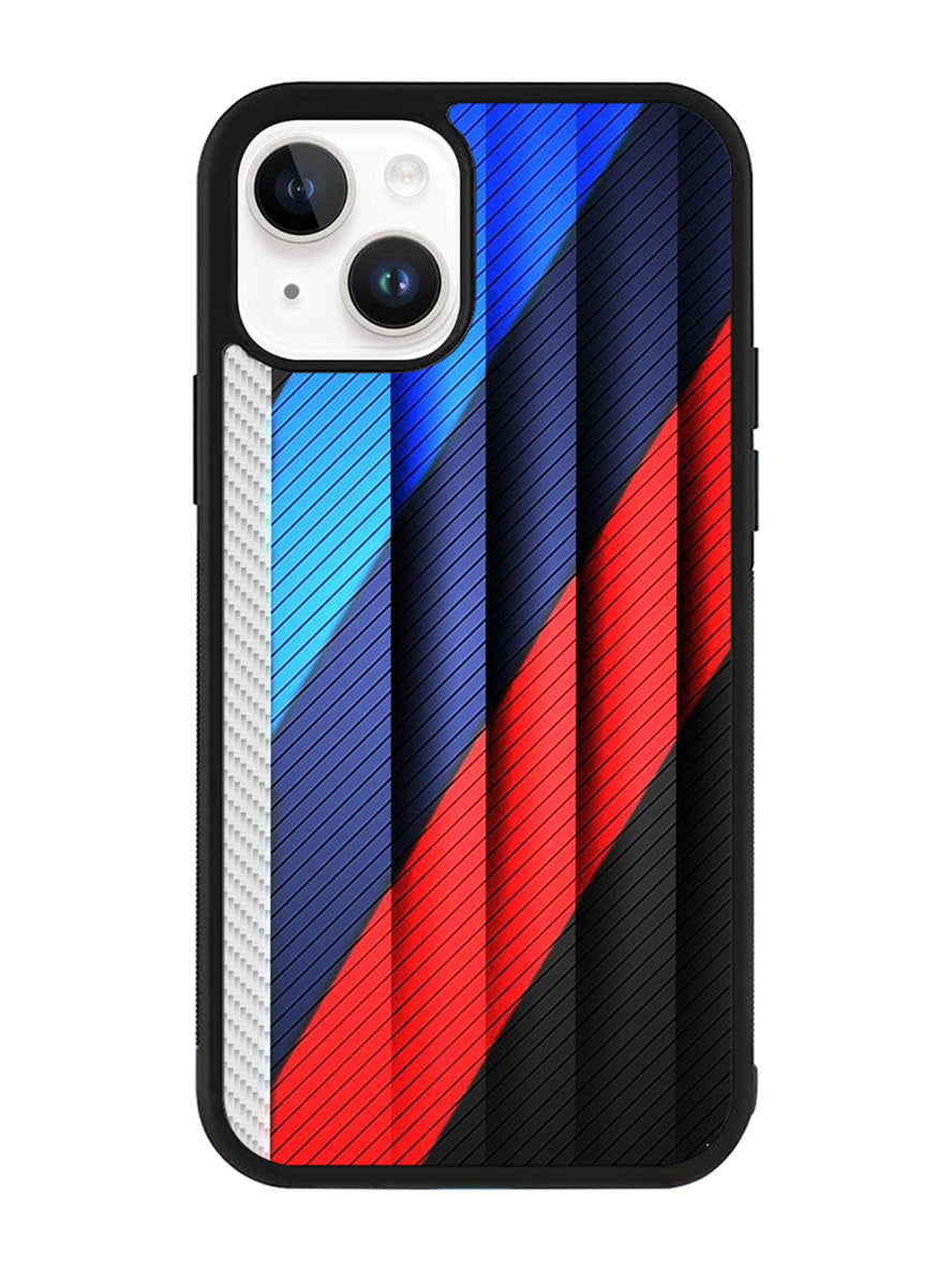 BMW Stripes On Metal iPhone 14 Case QC11182