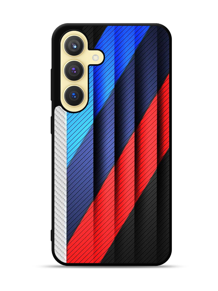 BMW Stripes On Metal Samsung Galaxy S25 Plus 5G , Samsung Galaxy S25+ 5G Case OV11182
