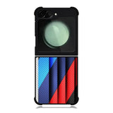 BMW Stripes On Metal Samsung Galaxy Z Flip 6 5G 2024 Case OV11182