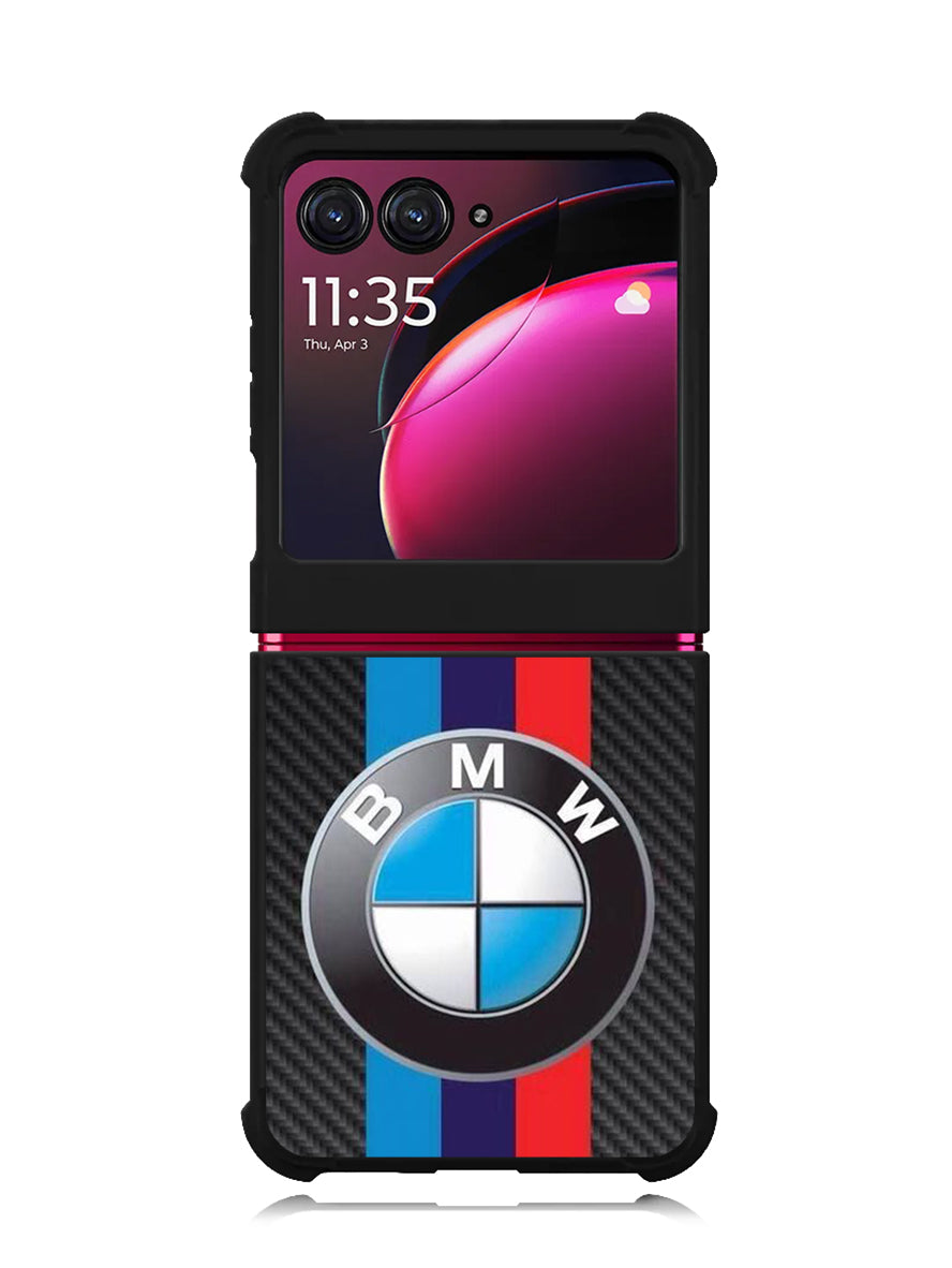 BMW Carbon Stripes Logo Motorola Moto Razr Plus 2023 , Moto Razr+ 2023 Case OV11168