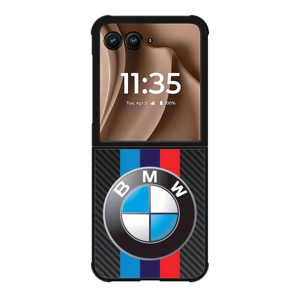 BMW Carbon Stripes Logo Motorola Moto RAZR Plus 2025 Case OV11168
