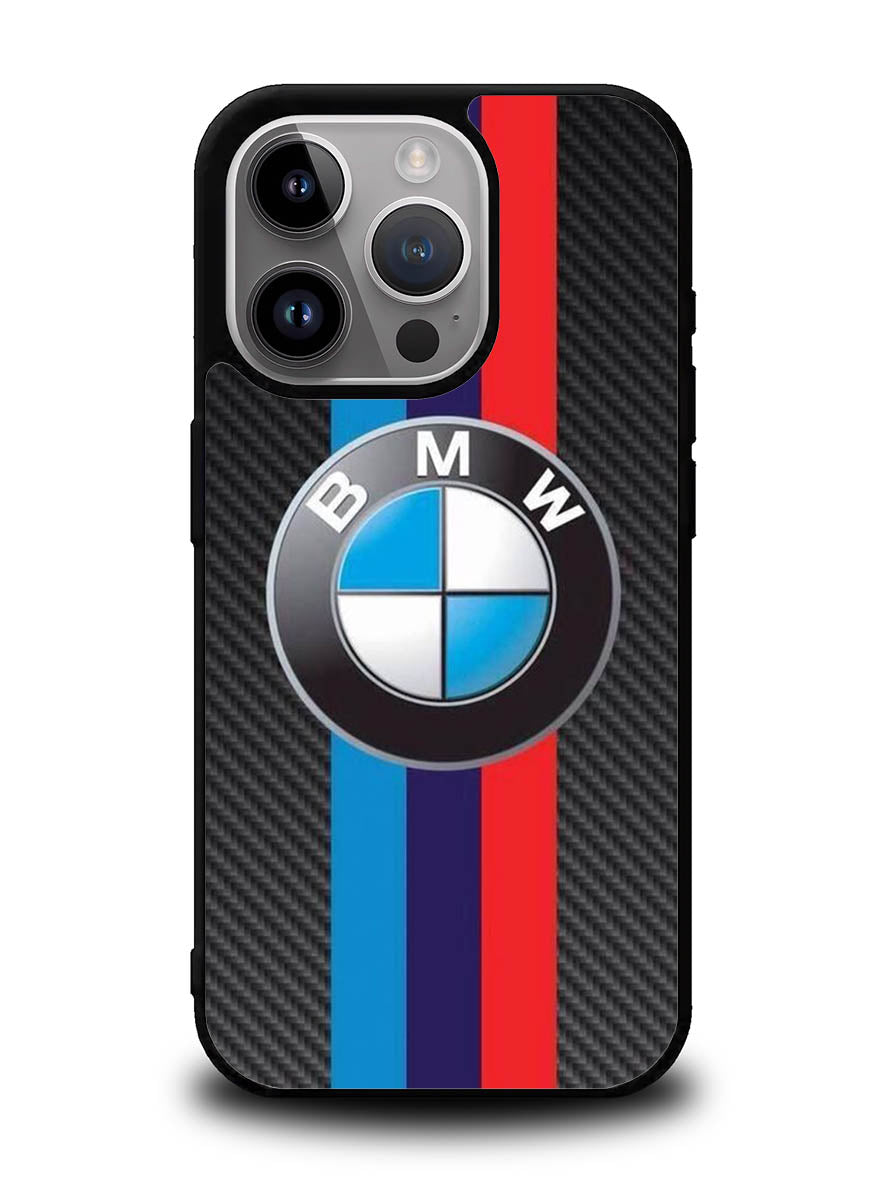 BMW Carbon Stripes Logo iPhone 14 Pro Max Case QC11168