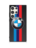 BMW Carbon Stripes Logo Samsung Galaxy S25 Ultra 5G Case QC11168