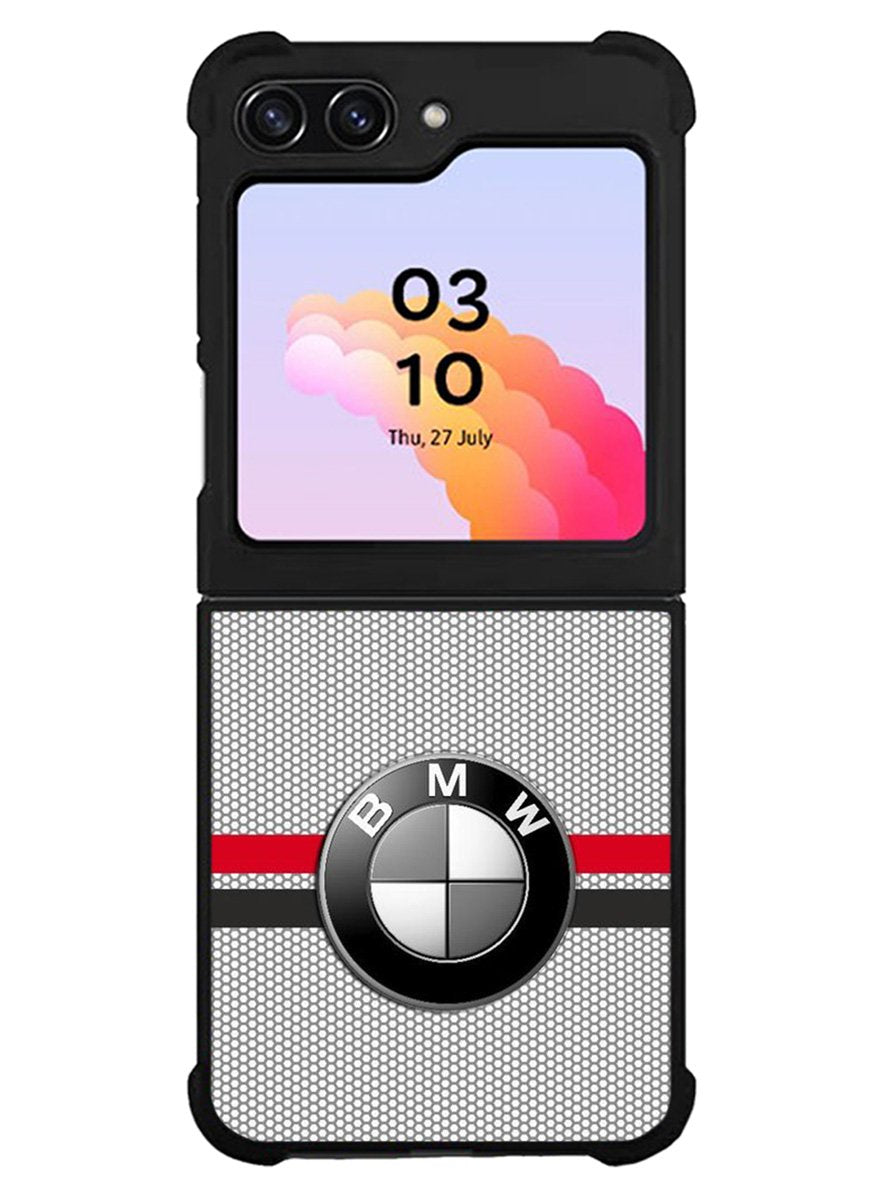 BMW Racing Red Black Logo Samsung Galaxy Z Flip 5 5G 2023 Case OV11179