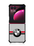 BMW Racing Red Black Logo Motorola Moto Razr Plus 2023 , Moto Razr+ 2023 Case OV11179