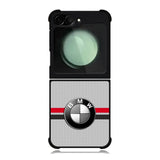 BMW Racing Red Black Logo Samsung Galaxy Z Flip 6 5G 2024 Case OV11179