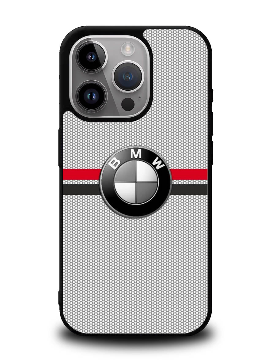 BMW Racing Red Black Logo iPhone 14 Pro Max Case QC11179