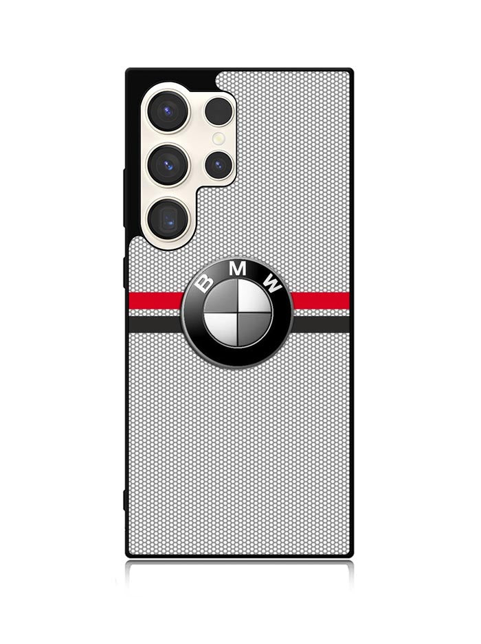 BMW Racing Red Black Logo Samsung Galaxy S23 Ultra 5G Case QC11179