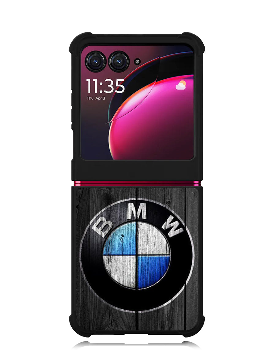 BMW Wood Logo Motorola Moto Razr Plus 2023 , Moto Razr+ 2023 Case OV11184