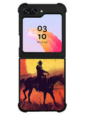Red dead cowboy sunset Art Samsung Galaxy Z Flip 5 5G 2023 Case OV10805