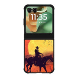 Red dead cowboy sunset Art Motorola Moto RAZR 2025 Case OV10805