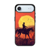 Red dead cowboy sunset Art iPhone Air Case OV10805