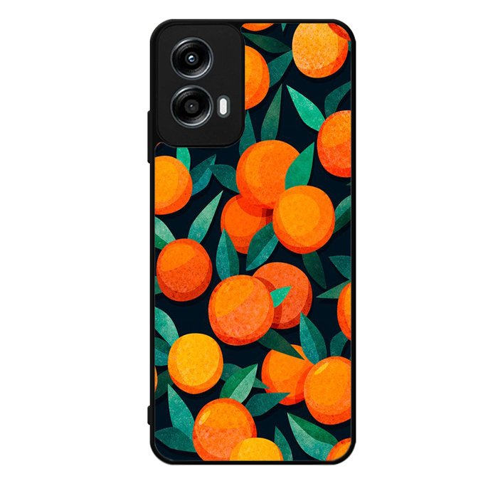 Orange Fruits Pattern Motorola Moto G Play 2024 Case OV10786