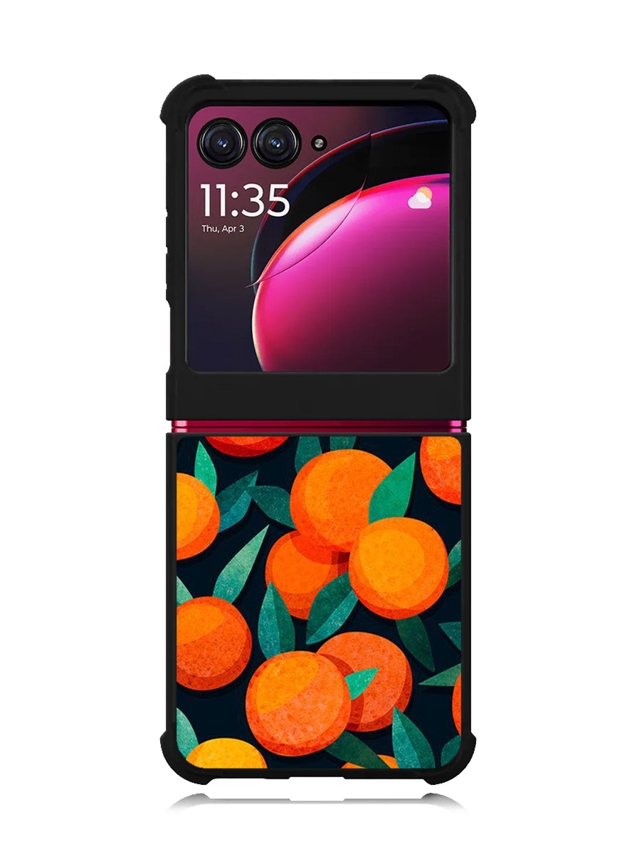Orange Fruits Pattern Motorola Moto Razr Plus 2023 , Moto Razr+ 2023 Case OV10786