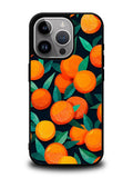 Orange Fruits Pattern iPhone 16 Pro Max Case QC10786