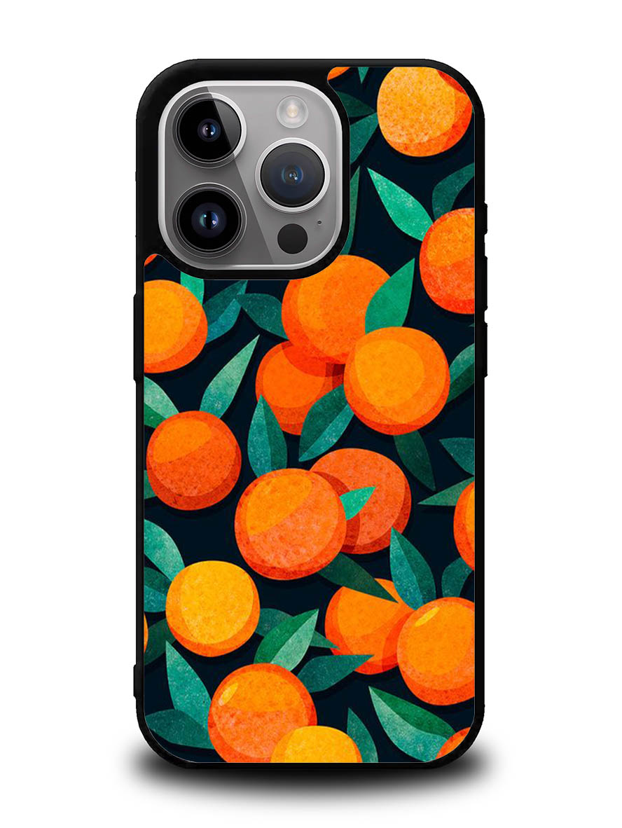 Orange Fruits Pattern iPhone 16 Pro Case OV10786