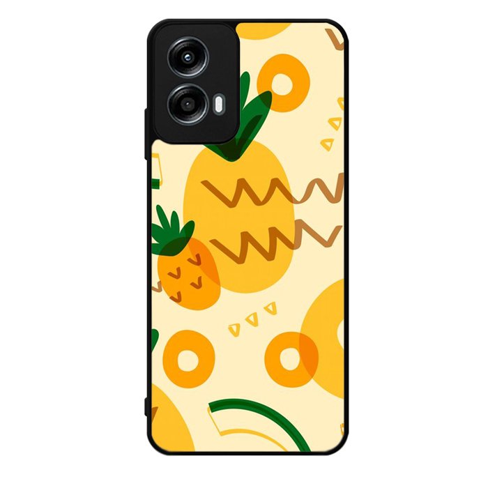 Tropical pineapple fruit pattern Motorola Moto G Play 2024 Case OV10739