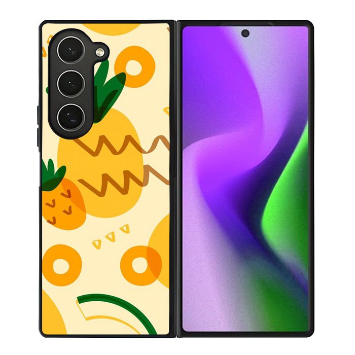 Tropical pineapple fruit pattern Samsung Galaxy Z Fold 6 5G 2024 Case OV10739