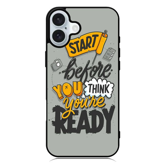 Quotes Spirit Started iPhone 16 Case QC10803