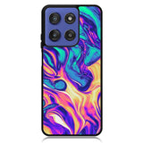 Swirl Paint Blue and Yellow Motorola Moto G Stylus 5G 2025 Case OV10837