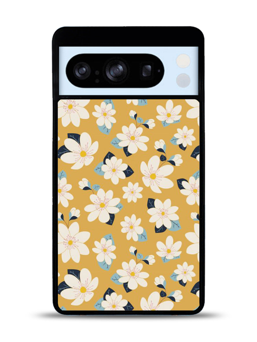 Cute white flowers seamless pattern Google Pixel 8 Pro Case QC10922
