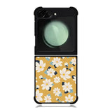 Cute white flowers seamless pattern Samsung Galaxy Z Flip 6 5G 2024 Case OV10922