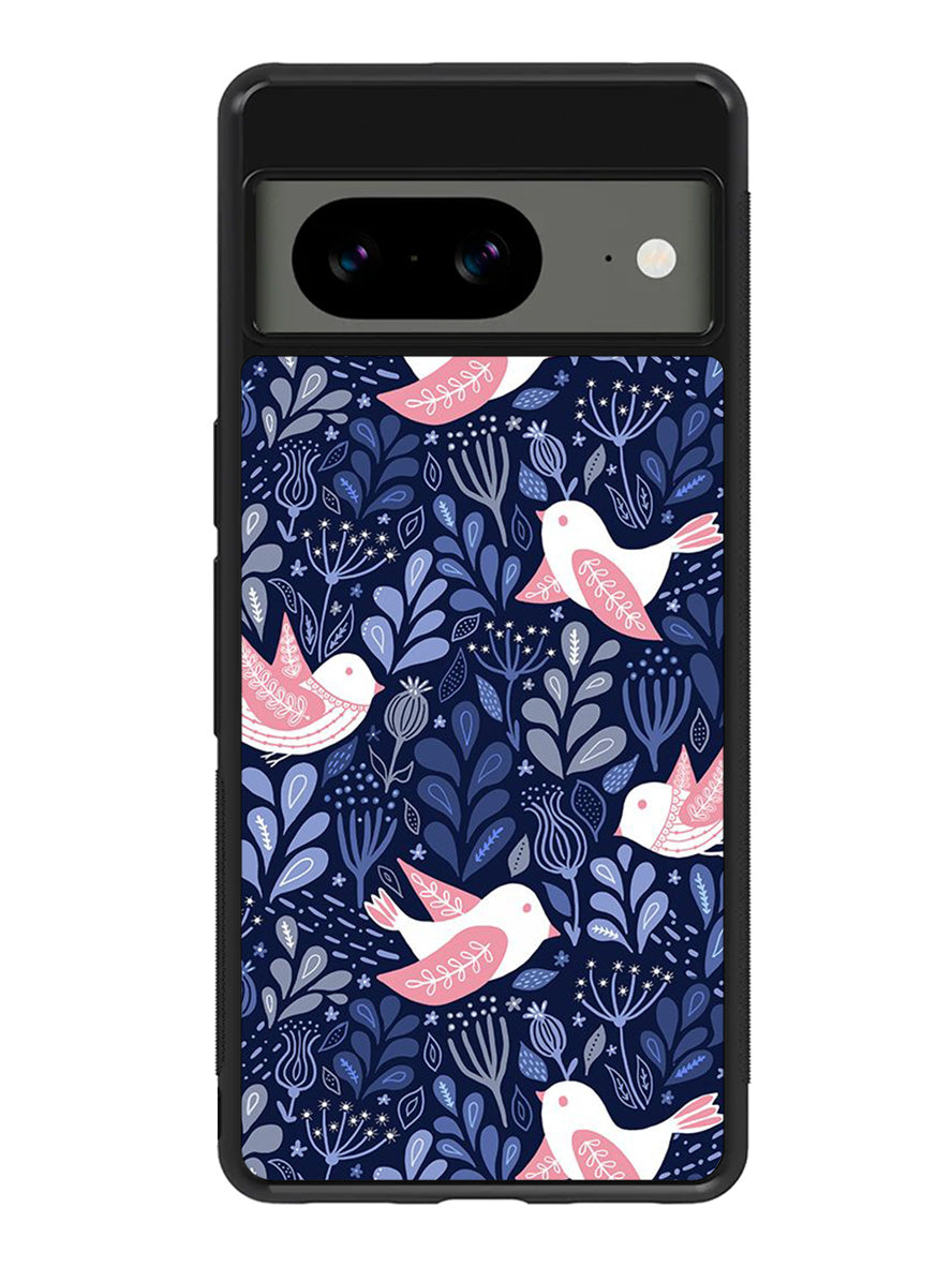 Bird Flower Pattern Google Pixel 8A Case QC10906
