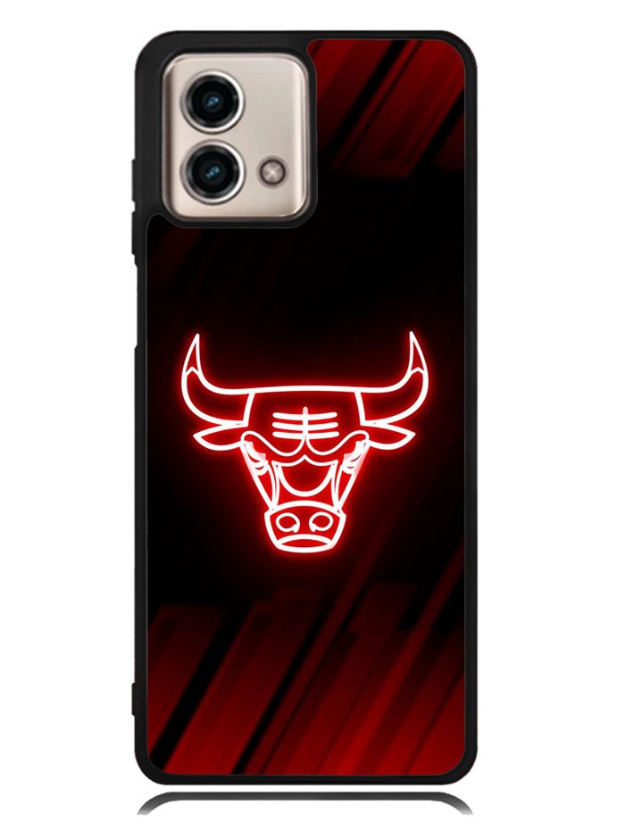 Chicago Bulls NBA Neon Logo Motorola Moto G Stylus 5G 2023 Case OV10683
