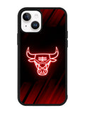 Chicago Bulls NBA Neon Logo iPhone 14 Plus Case QC10683