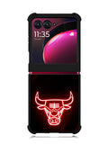 Chicago Bulls NBA Neon Logo Motorola Moto Razr Plus 2023 , Moto Razr+ 2023 Case OV10683