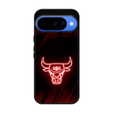 Chicago Bulls NBA Neon Logo Google Pixel 10 Case QC10683