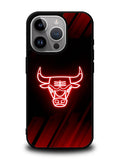 Chicago Bulls NBA Neon Logo iPhone 16 Pro Case OV10683