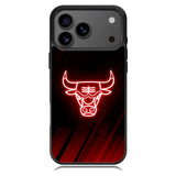 Chicago Bulls NBA Neon Logo Samsung Galaxy S26 Ultra Case OV10683