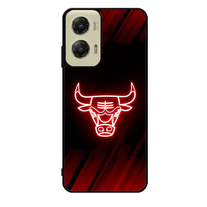 Chicago Bulls NBA Neon Logo Motorola Moto G Stylus 5G 2024 Case OV10683