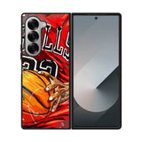 NBA Chicago Bulls Legends Samsung Galaxy Z Fold 7 5G Case QC10510